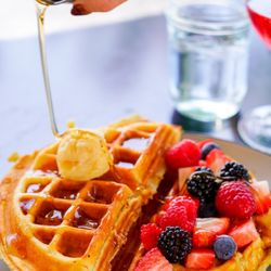 Prost Beer Hall - Belgium waffle