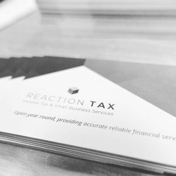 Reaction Tax - Business Cards