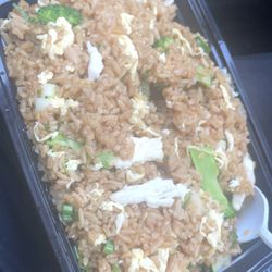Chicken Fried Rice with Cucumbers and Broccoli !