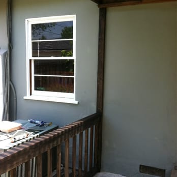 Banducci Builders - After shot replacement of railing and posts, cleaned and painted wall and window. - General Contractors Near Me - Sherman Oaks, California