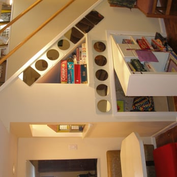 3R Services - Staircase with a cubby for an antique doll house and a "secret" hideout for the grand kids. "behind the bookcase" - General Contractors Near Me - Wheat Ridge, Colorado 3R Services - Staircase with a cubby for an antique doll house and a "secret" hideout for the grand kids. "behind the bookcase" - General Contractors Near Me - Wheat Ridge, Colorado