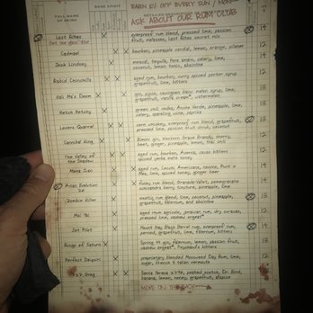 Last Rites - Menu a bit overwhelming - Cocktail Bars Near Me - San Francisco, California Last Rites - Menu a bit overwhelming - Cocktail Bars Near Me - San Francisco, California