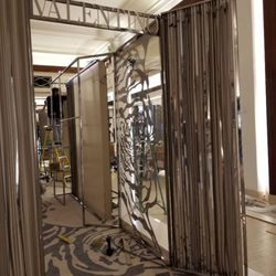 D Santos Iron Works - metal structure for the store Valentino