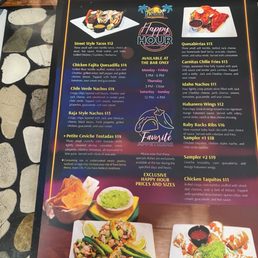 Happy hour food menu Happy hour food menu