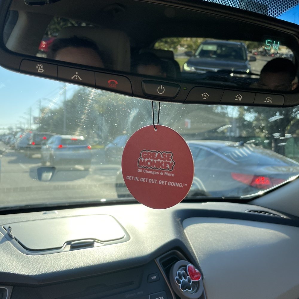 Grease Monkey - They surprised me with an air freshener!! - Oil Change Stations Near Me - Jacksonville, Florida Grease Monkey - They surprised me with an air freshener!! - Oil Change Stations Near Me - Jacksonville, Florida