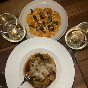 Aita - Oxtail Ravioli and pasta with pumpkin and mushroom. Sooooo good - Italian Near Me - Brooklyn, New York