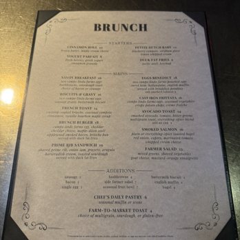 The Savoy - Brunch menu - New American Near Me - Kansas City, Missouri The Savoy - Brunch menu - New American Near Me - Kansas City, Missouri