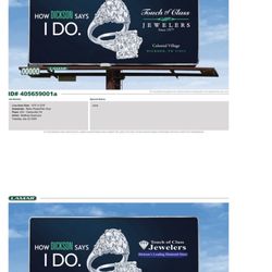 Touch of Class Jewelers - Local Billboard