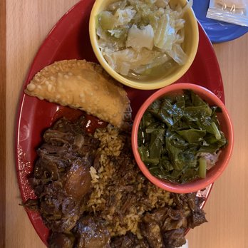 Comfort Foodies - Yummy!! A must try! Oxtails, collard greens, Caribbean rice and peas! - Soul Food Near Me - Houston, Texas Comfort Foodies - Yummy!! A must try! Oxtails, collard greens, Caribbean rice and peas! - Soul Food Near Me - Houston, Texas