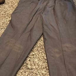 Stain on back of knees