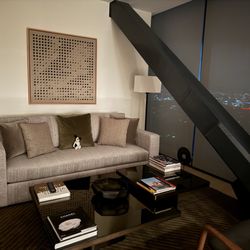 The Ritz - Living room in the residence side of Ritz (cramped)