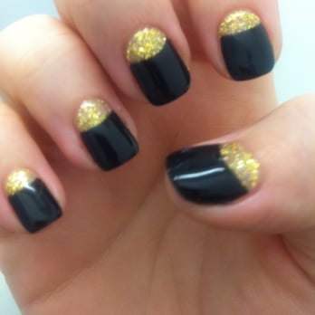 Century Nails - half moon nails with gel by Nina - Nail Salons Near Me - Covina, California