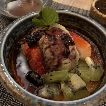 Sushi Hachi - Course 8: matcha ice cream on top of crime brulee - Sushi Bars Near Me - Washington, DC, District of Columbia