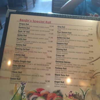 Benjin's Asian Bistro - After my search for sushi led to a dead end earlier, this menu is a welcomed sight. - Asian Fusion Near Me - Bristow, Virginia Benjin's Asian Bistro - After my search for sushi led to a dead end earlier, this menu is a welcomed sight. - Asian Fusion Near Me - Bristow, Virginia