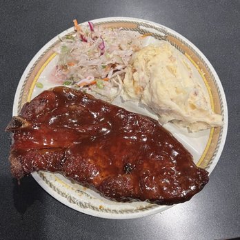 Hobos - Pork Steak, coleslaw and bacon cheese mashed potatoes - Salad Near Me - St Peters, Missouri