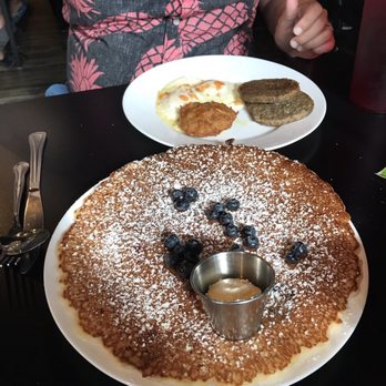 Oy! - American breakfast with a blueberry pancake. - Breakfast & Brunch Near Me - Atlanta, Georgia Oy! - American breakfast with a blueberry pancake. - Breakfast & Brunch Near Me - Atlanta, Georgia
