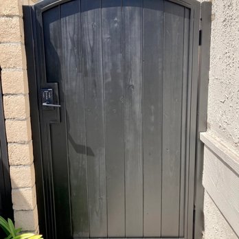 OC Gates - Front side with electronic keypad entry - Fences & Gates Near Me - Laguna Niguel, California OC Gates - Front side with electronic keypad entry - Fences & Gates Near Me - Laguna Niguel, California