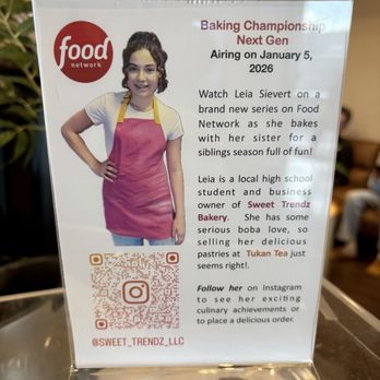 Tukan Tea - Liea Sievert Food Network Contestant Bake Goods - Bubble Tea Near Me - Gilbert, Arizona