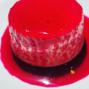 Cochineal - Vegan flan with prickly pear and beet juice - New American Near Me - Marfa, Texas Cochineal - Vegan flan with prickly pear and beet juice - New American Near Me - Marfa, Texas