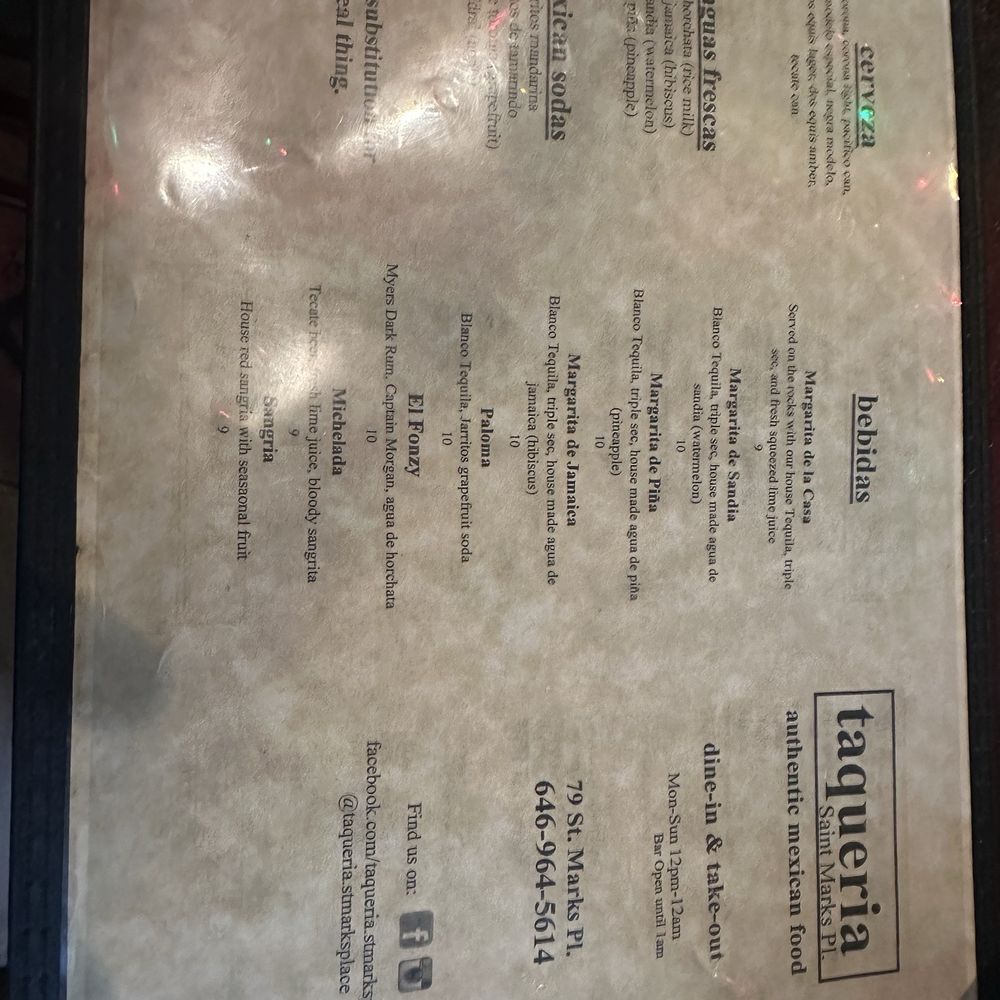 Taqueria St. Marks Place - Mexican Near Me - New York, New York