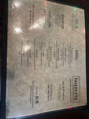 Menu photo 5 Taqueria St. Marks Place New York, NY