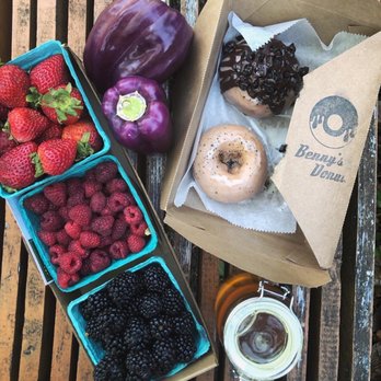 Benny's Donuts - Farmer's market finds + Benny's donuts. - Donuts Near Me - Corvallis, Oregon Benny's Donuts - Farmer's market finds + Benny's donuts. - Donuts Near Me - Corvallis, Oregon