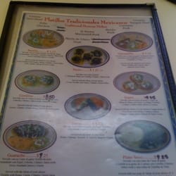 Front page of the menu