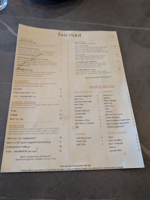 Menu photo 6 Bacogai Alameda, CA