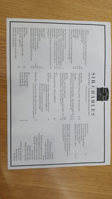 Menu photo 6 Sir Charles Melbourne, VIC