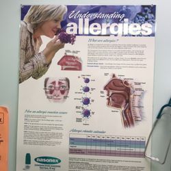 Allergy Partners of Emerald Coast - A poster in one of the patient rooms.