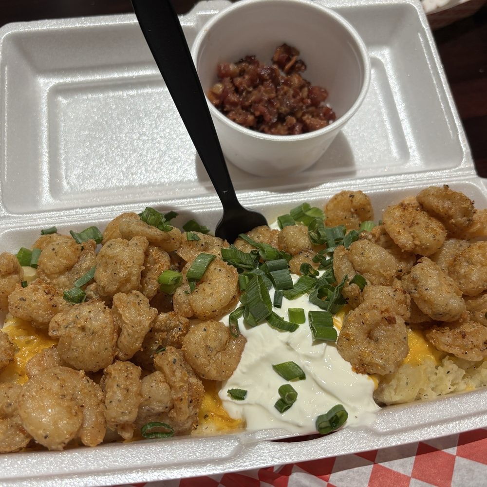 Fully Loaded Cajun Tater Bowls with 1 Meat Fully Loaded Cajun Tater Bowls with 1 Meat
