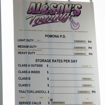 Al &Son's Towing - Towing Near Me - Pomona, California Al &Son's Towing - Towing Near Me - Pomona, California
