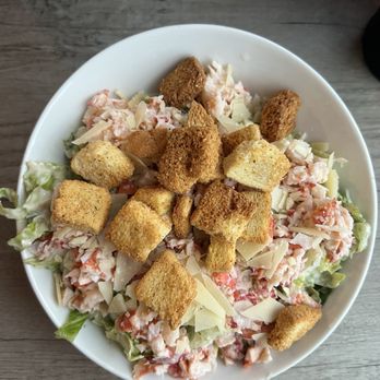 Bunker Seafood and Spirits - Caesar salad with lobster - Seafood Near Me - Birch Harbor, Maine