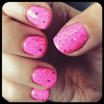 Nailed - Awesome first manicure with Eric! Ignore my sad-looking nails and cuticles. (Gelish Make You Blink Pink and Pinch of Pepper) - Nail Salons Near Me - Danville, California