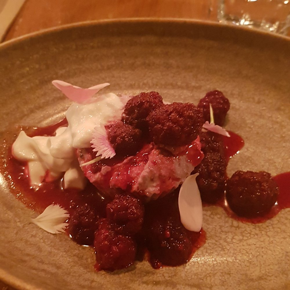 Halo Forbidden Bite - Vegan berry cheesecake with yogurt - Seafood Near Me - Queenstown, OTA Halo Forbidden Bite - Vegan berry cheesecake with yogurt - Seafood Near Me - Queenstown, OTA
