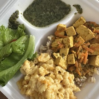 Callaloo Cafe - Curried tofu, Mac and cheese and callaloo - Salad Near Me - Cleveland Heights, Ohio Callaloo Cafe - Curried tofu, Mac and cheese and callaloo - Salad Near Me - Cleveland Heights, Ohio