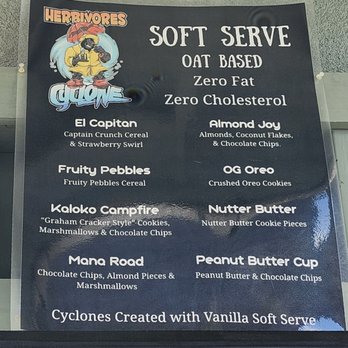 Herbivores - Soft serve menu. - Coffee & Tea Near Me - Kailua-Kona, Hawaii Herbivores - Soft serve menu. - Coffee & Tea Near Me - Kailua-Kona, Hawaii