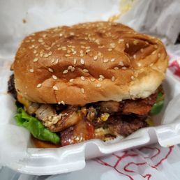 Huge burger!