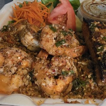 Bao Mi - Garlic shrimp with SALMON - Asian Fusion Near Me - New Orleans, Louisiana Bao Mi - Garlic shrimp with SALMON - Asian Fusion Near Me - New Orleans, Louisiana