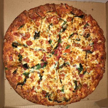 New West Pizza - Spinach Special: spinach, tomatoes, feta cheese, and tomato sauce. - Pizza Near Me - New Westminster, British Columbia New West Pizza - Spinach Special: spinach, tomatoes, feta cheese, and tomato sauce. - Pizza Near Me - New Westminster, British Columbia