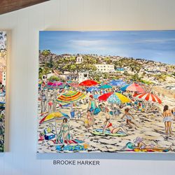Lu Martin Galleries - Two large and colorful paintings by artist Brooke Harker.