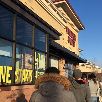 Trader Joe's - Customers in line to enter the store since due to - Grocery Near Me - Maple Grove, Minnesota Trader Joe's - Customers in line to enter the store since due to - Grocery Near Me - Maple Grove, Minnesota