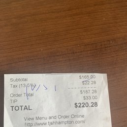 Itemized bill Itemized bill