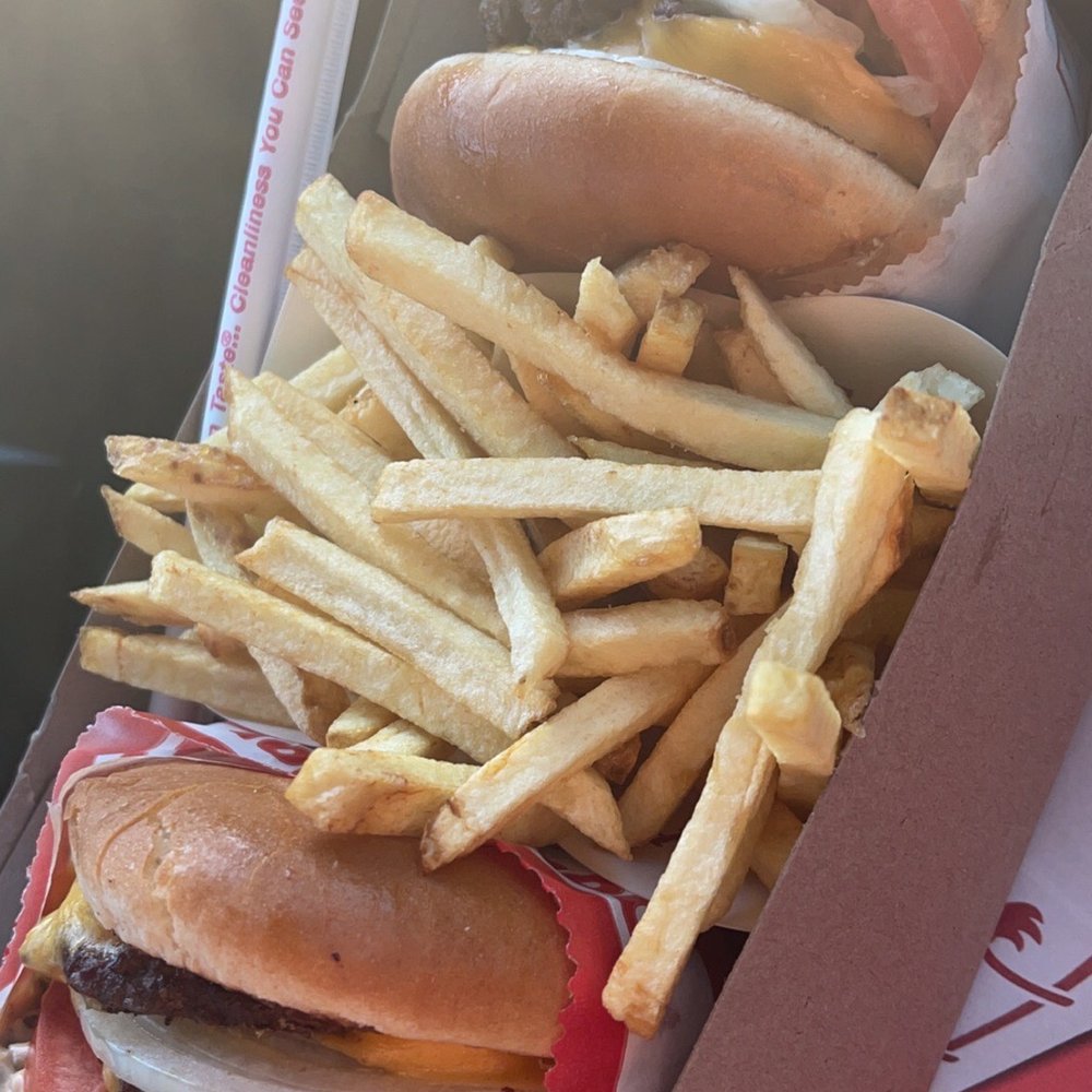 In-N-Out Burger - Two singles with fries - Burgers Near Me - Avondale, Arizona In-N-Out Burger - Two singles with fries - Burgers Near Me - Avondale, Arizona