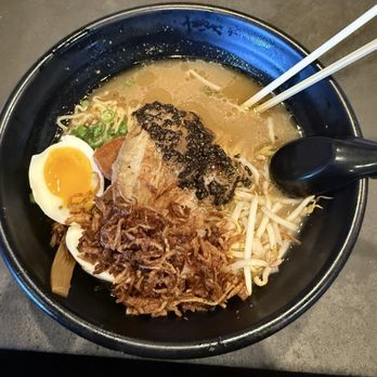 Johnny Noodle King - Tonkotsu ramen w. Fried onion added - Ramen Near Me - Detroit, Michigan
