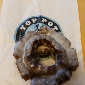 Top Pot Doughnuts - Glazed chocolate ol' fashioned - Donuts Near Me - Seattle, Washington