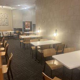 Clean seating areas. Open and spacious.