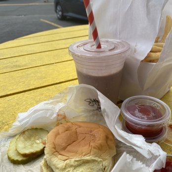 John's Drive-In - Small burger, large fries, and milkshake - Ice Cream & Frozen Yogurt Near Me - Montauk, New York John's Drive-In - Small burger, large fries, and milkshake - Ice Cream & Frozen Yogurt Near Me - Montauk, New York