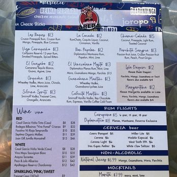 Senora Arepa - Drink menu 10/2023 - Venezuelan Near Me - Louisville, Kentucky Senora Arepa - Drink menu 10/2023 - Venezuelan Near Me - Louisville, Kentucky