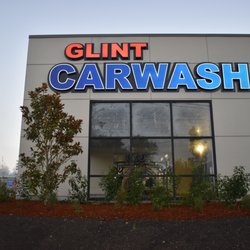 Front of Glint Car Wash in Kent, Washington